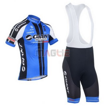 Maglia Giant manica corta 2013 nero e blu