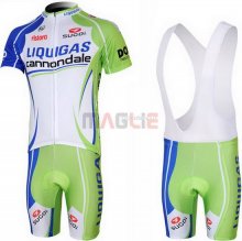 Maglia Liquigas manica corta 2013 bianco e verde