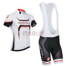 Maglia Castelli manica corta 2014 bianco e nero