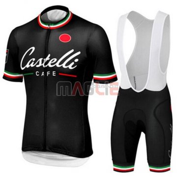 Maglia Castelli manica corta 2015 nero e rosso