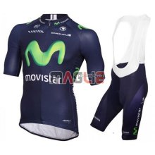 Maglia Movistar manica corta 2016 verde e blu