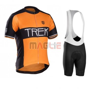 Maglia Trek manica corta 2016 nero e arancione