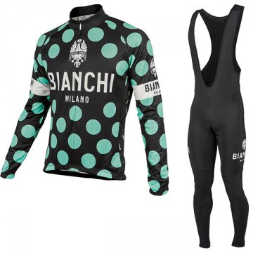 2017 Maglia Bianchi Milano ML nero e verde