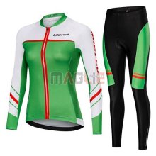 Maglia Donne Mieyco Manica Lunga 2019 Bianco Verde