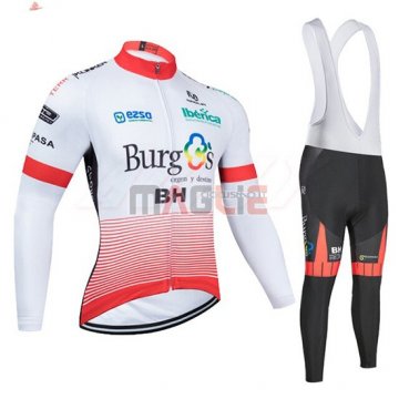 Maglia Burgos BH Manica Lunga 2020 Bianco Rosso