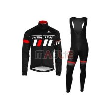 Maglia Nalini Manica Lunga 2020 Nero Bianco Rosso