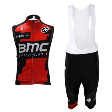 Gilet antivento BMC 2017 rosso e neroGilet antivento BMC 2017 rosso e nero