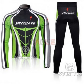 Maglia Specialized manica lunga 2010 verde e nero