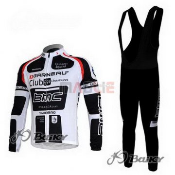 Maglia BMC manica lunga 2011 bianco e nero