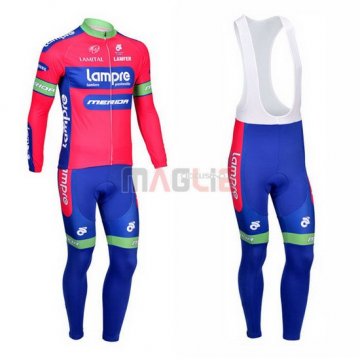 Maglia Lampre manica lunga 2013 rosa e celeste