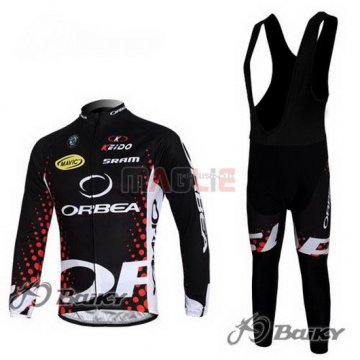 Maglia Orbea manica lunga 2013 nero e rosso