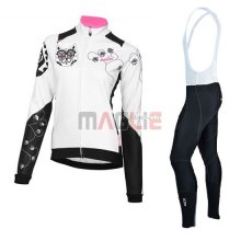 Donne Maglia Nalini manica lunga 2016 rosa e bianco