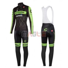 Maglia Garmin manica lunga 2016 verde e nero