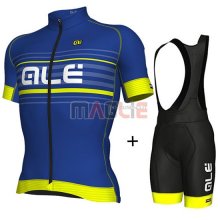 Maglia ALE Manica Corta 2018 Blu e Giallo