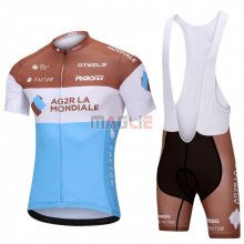 Maglia Ag2rla Manica Corta 2018 Blu e Bianco