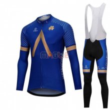 Maglia Aqua Blue Sport Manica Lunga 2018 Blu