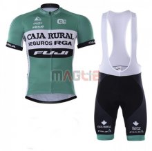 Maglia Caja Rural Manica Corta 2018 Verde Bianco