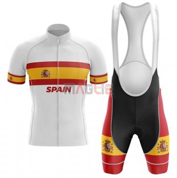 Maglia Campione Spagna Manica Corta 2020 Bianco