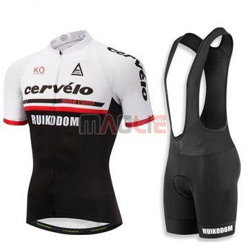 Maglia Cervelo Manica Corta 2018 Bianco e Nero