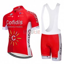 Maglia Cofidis Manica Corta 2018 Rosso e Bianco