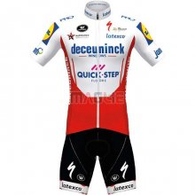 Maglia Deceuninck Quick Step Manica Corta 2020 Bianco Rosso(1)