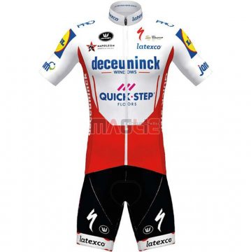 Maglia Deceuninck Quick Step Manica Corta 2020 Bianco Rosso(1)