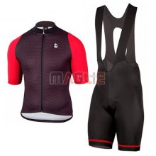 Maglia Etxeondo NEO Manica Corta 2017 Nero e Rosso