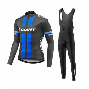 Maglia Giant Manica Lunga 2017 blu e grigio