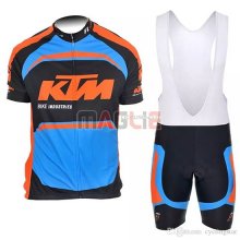 Maglia KTM Manica Corta 2018 Blu Arancione