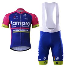 Maglia Lampre Merida Manica Corta 2017 blu