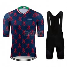 Maglia Le Col Manica Corta 2020 Spento Blu Rosso