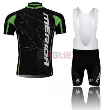 Maglia Merida Nero Manica Corta 2018 Salopette