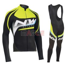 Maglia Northwave Manica Lunga 2019 Verde Bianco Nero