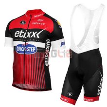 Maglia Quick Step manica corta 2016 rosso e nero