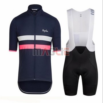 Maglia Rapha Manica Corta 2018Blu Scuro e Rosa