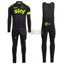 Maglia Sky manica lunga 2016 verde e nero