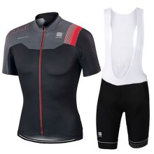 Maglia Sportful Manica Corta 2017 nero e rosso