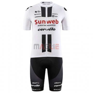 Maglia Sunweb Manica Corta 2020 Bianco