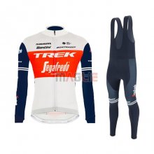 Maglia Trek Segafredo Manica Lunga 2021 Bianco Scuro