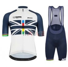 Maglia USA Manica Corta 2019 Bianco Spento Blu