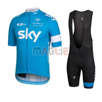 Maglia Sky manica corta 2016 celeste e bianco