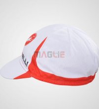 2012 Castellii Cappello Ciclismo bianco e rosso