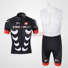 Maglia Castelli manica corta 2010 nero e bianco