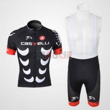 Maglia Castelli manica corta 2010 nero e bianco