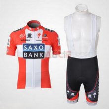 Maglia SaxoBank manica corta 2010 rosa e bianco