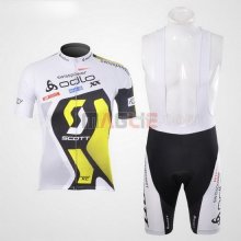 Maglia Scott manica corta 2012 bianco e giallo