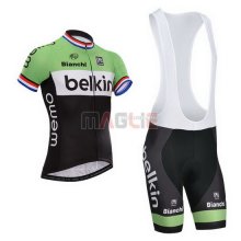 Maglia Belkin manica corta 2014 nero e verde