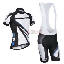 Maglia Giordana manica corta 2014 bianco e nero