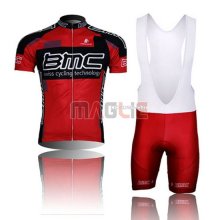 Maglia BMC manica corta 2015 rosso e nero