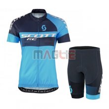 Donne Maglia Scott manica corta 2016 nero e blu